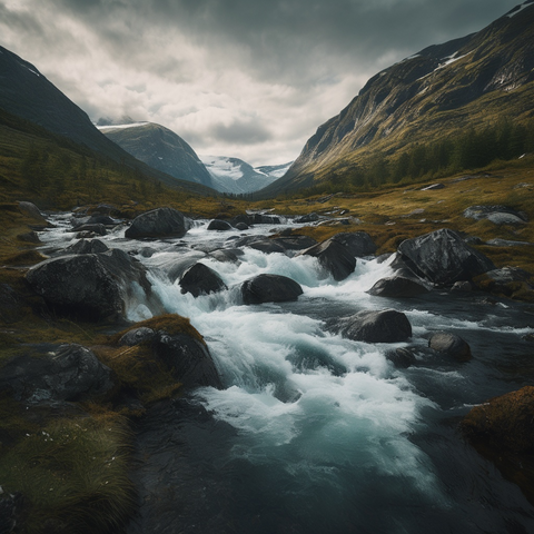 Norway produces 377 billion m³ of fresh water annually